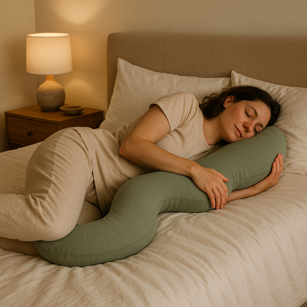 Almohada Corporal Snuggi™ | Alineación en S y Alivio Total