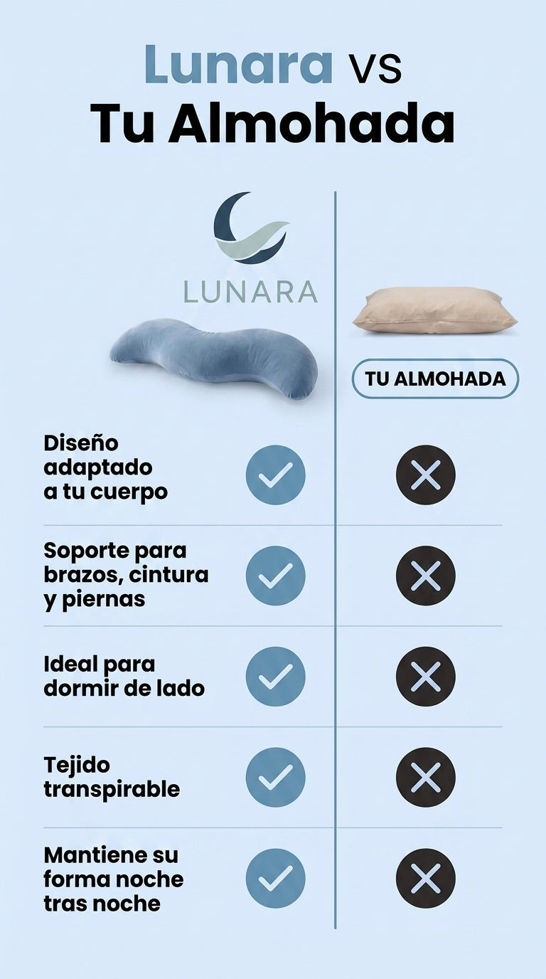 Almohada Corporal Snuggi™ | Alineación en S y Alivio Total