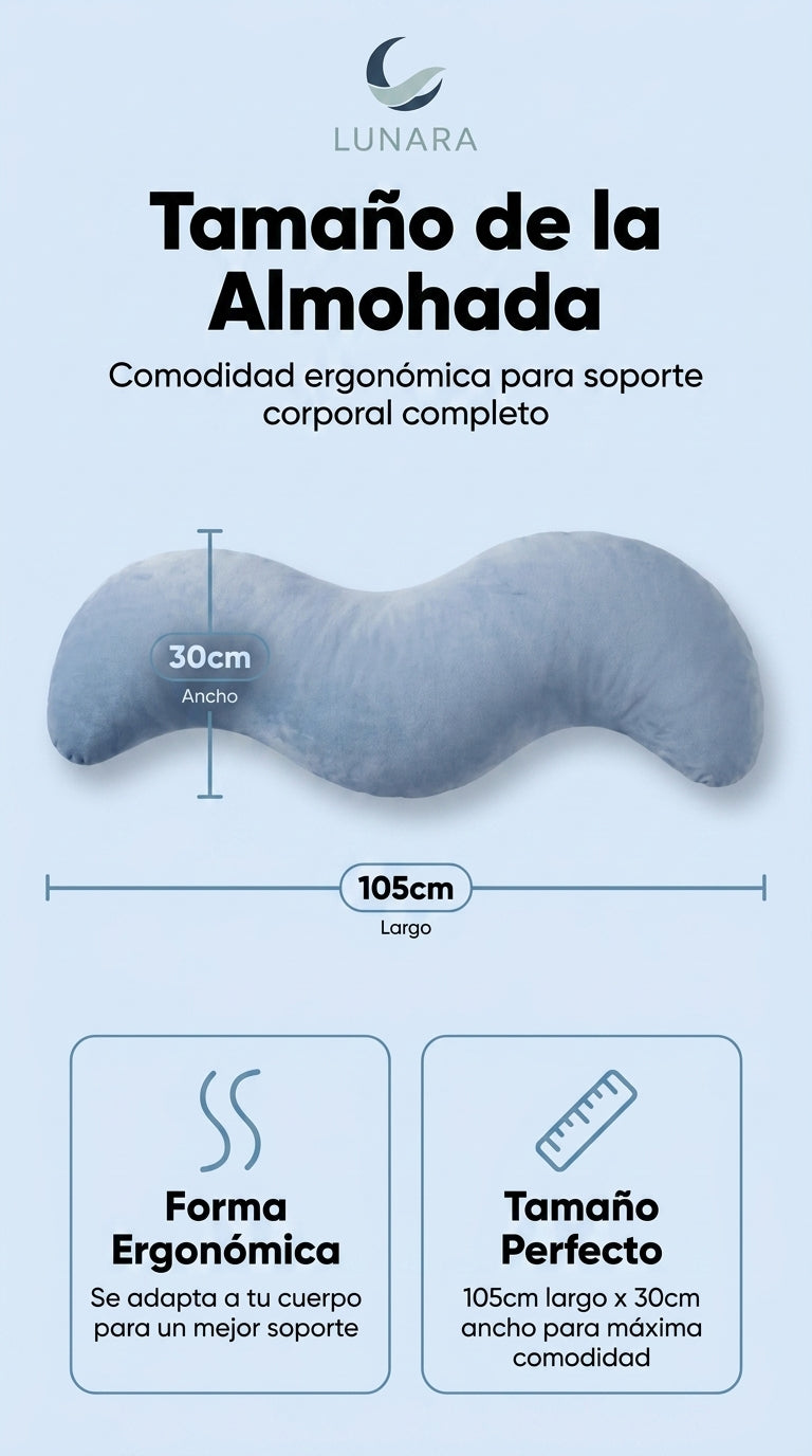 Almohada Corporal Snuggi™ | Alineación en S y Alivio Total